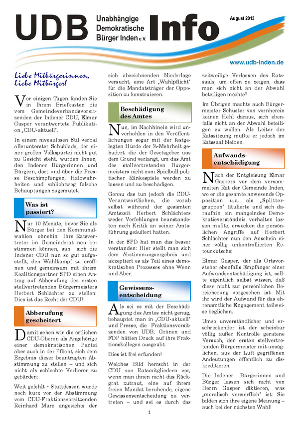 UDB Info2013 08 Seite 1
